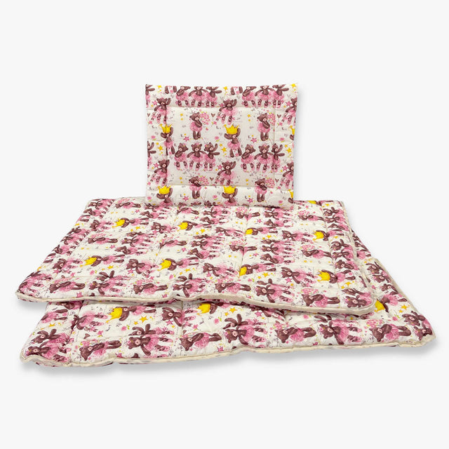 Gyerek Antiallergén Ágynemű garnitúra - Pink Macis