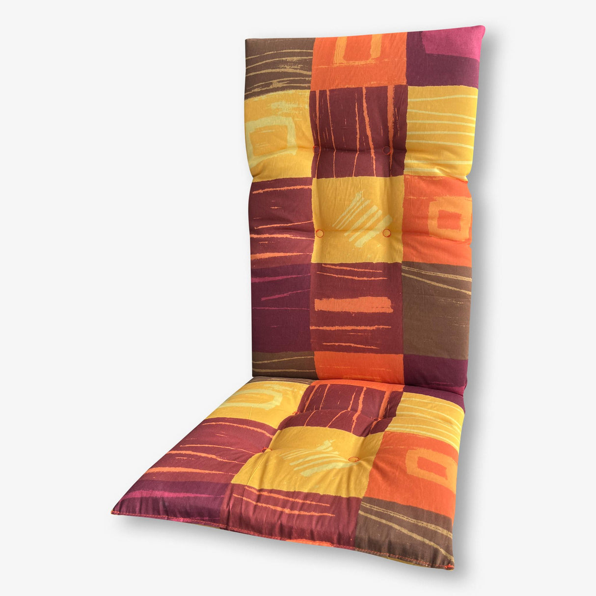 Háttámlás ülőpárna 50×120 cm Narancs-zöld