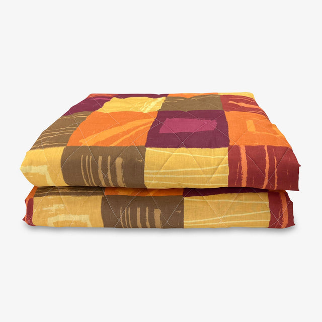 Hintaágy párna huzat (szettben) / Narancs-zöld