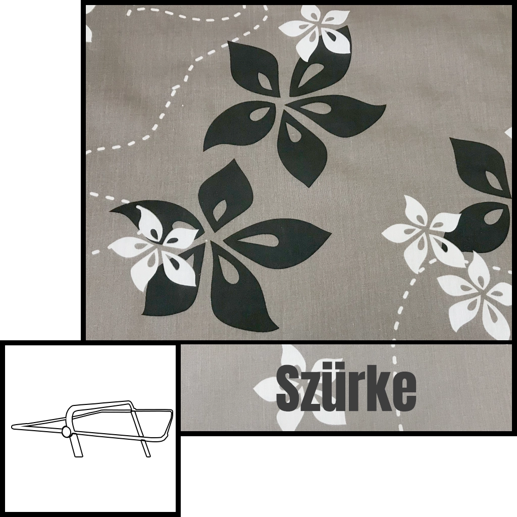 Hintaágy tető huzat Szürke