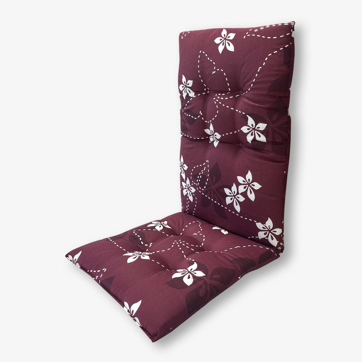 Háttámlás ülőpárna 50×120 cm Padlizsán