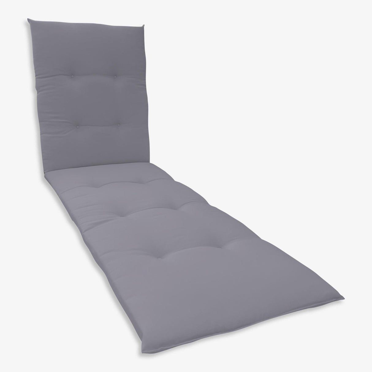 Napozóágy párna 190×60 cm Szürke-Uni