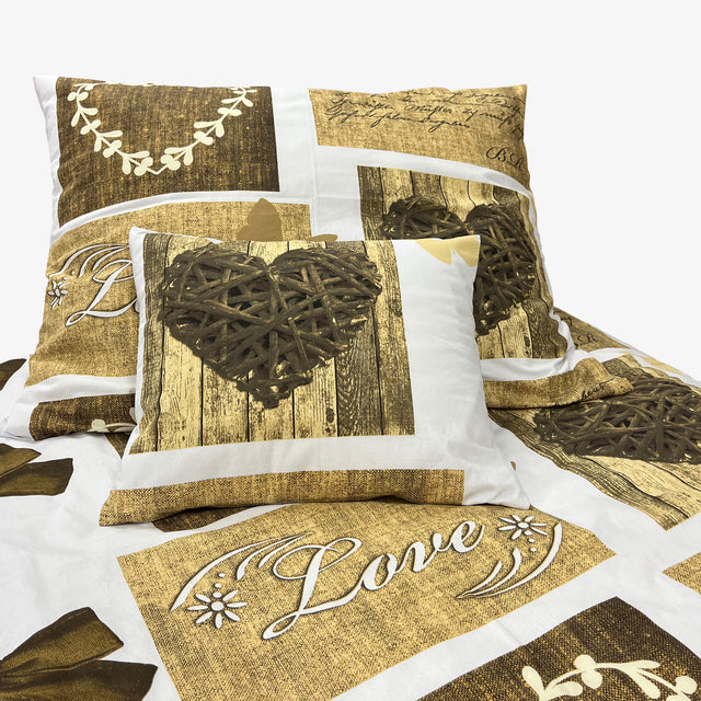 100% Pamut | 3 részes| Ágynemű huzat garnitúra - Love