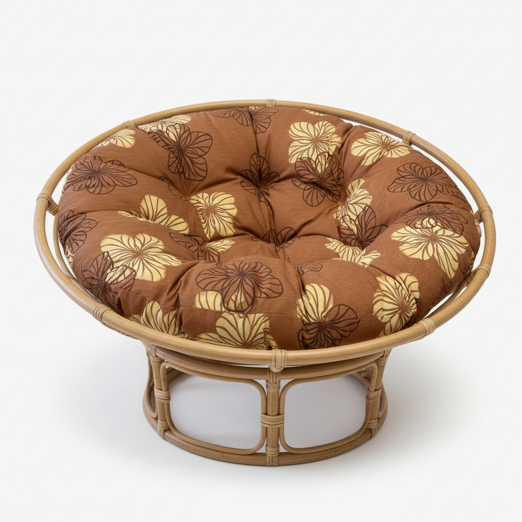 Papasan párna | 120 cm-es | Barnás virágos minta