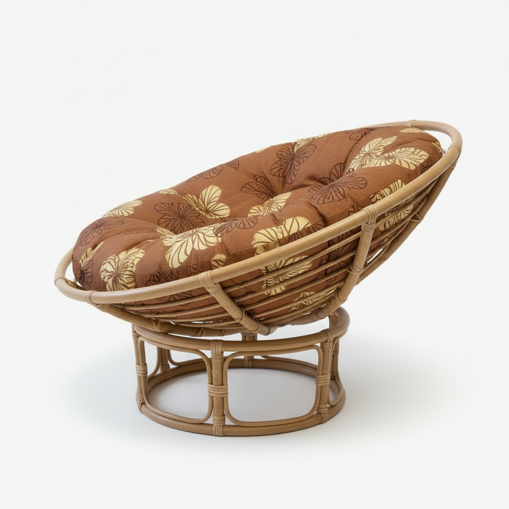 Papasan párna | 120 cm-es | Barnás virágos minta
