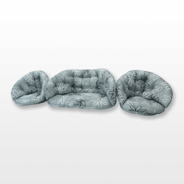 Rattan párna szett Virágos Minta 2 (Bahama)