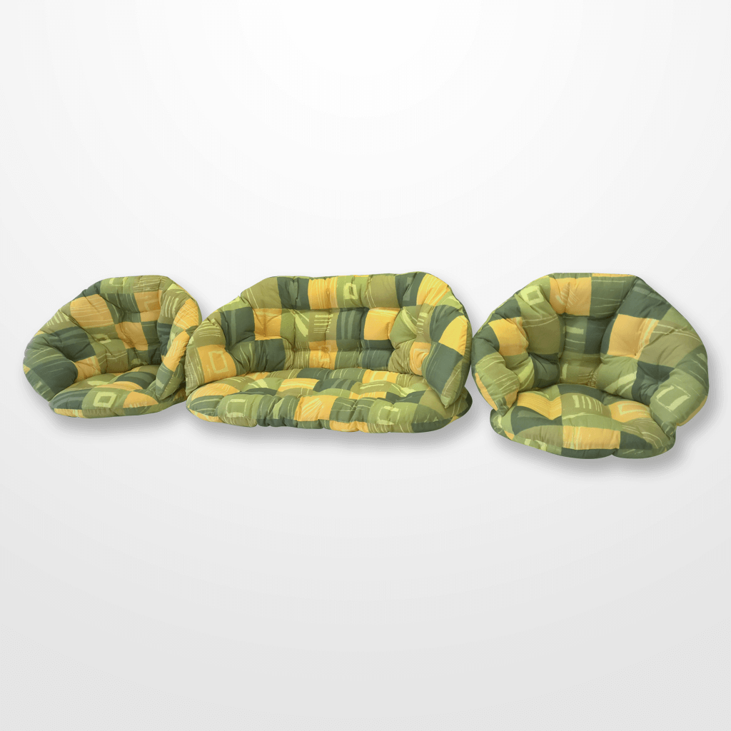 Rattan párna szett Zöld (Bahama)