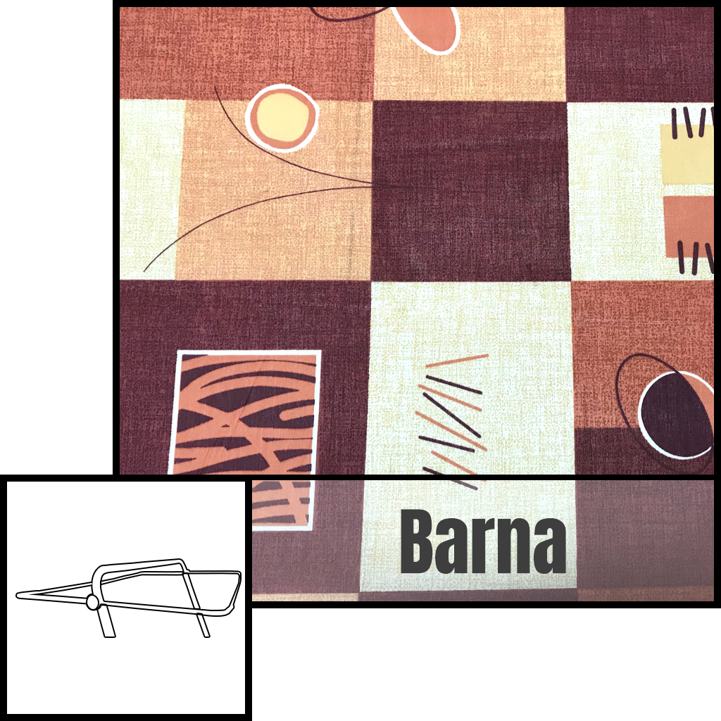 maximum 140×210as hintaágy tető huzat barna kockás