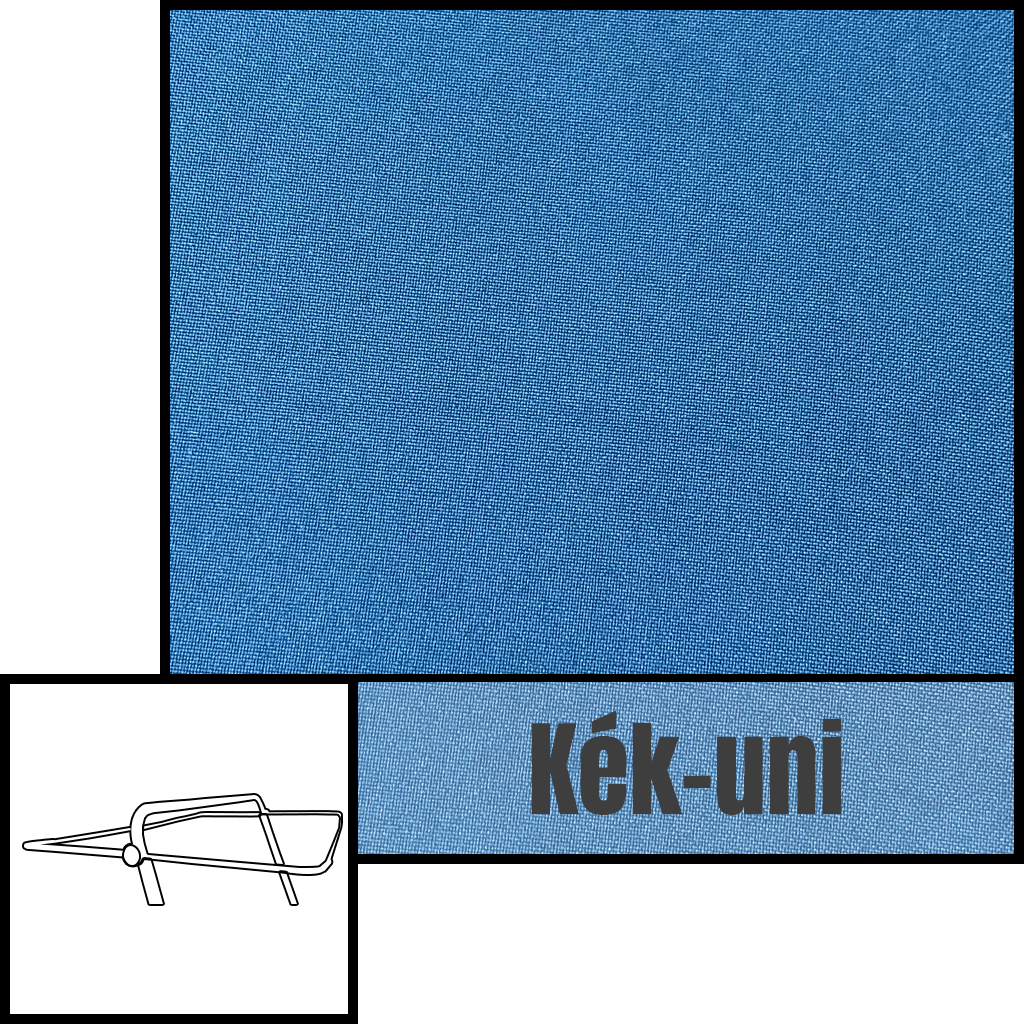 hintaágy tető huzat kék színben