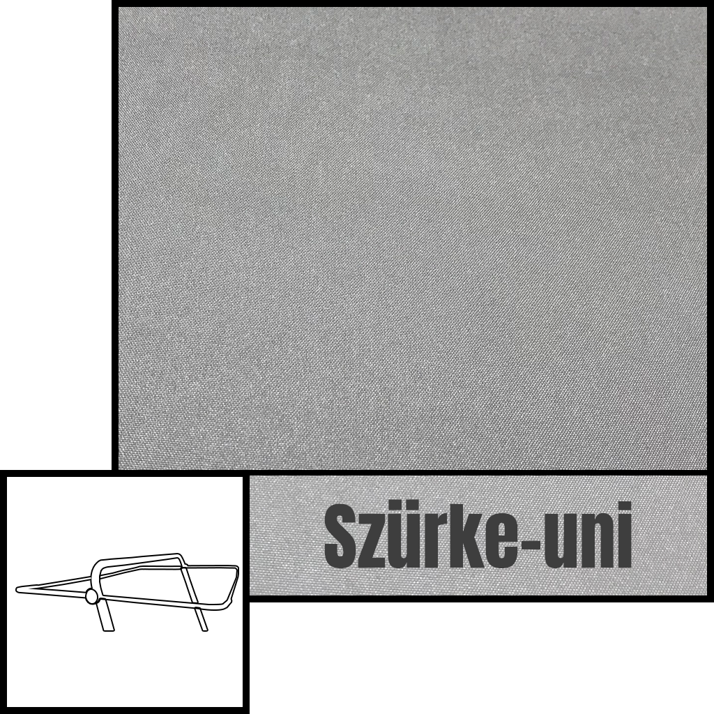 szürke színű hintaágy tető huzat