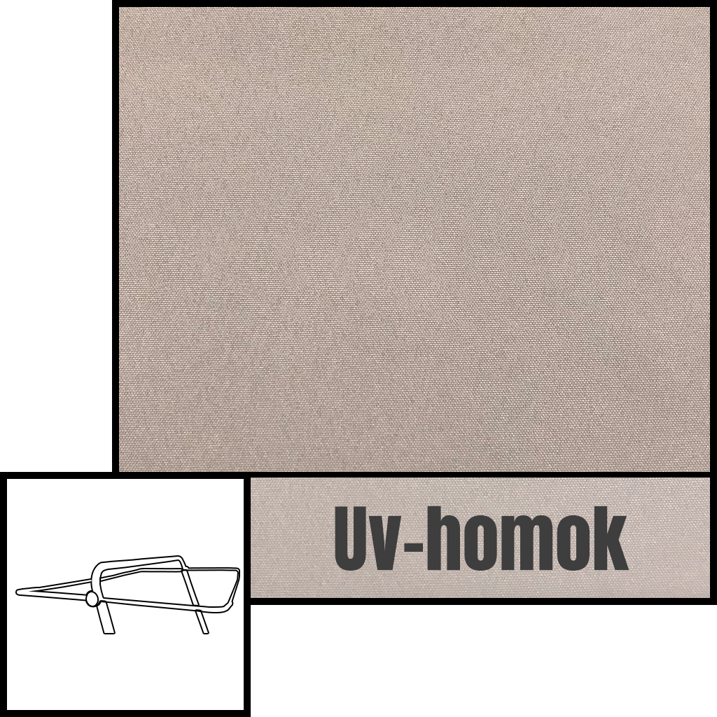 Hintaágy tető huzat homok színben