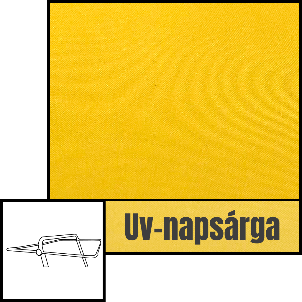 UV Napsárga Uni hintaágy tető huzat