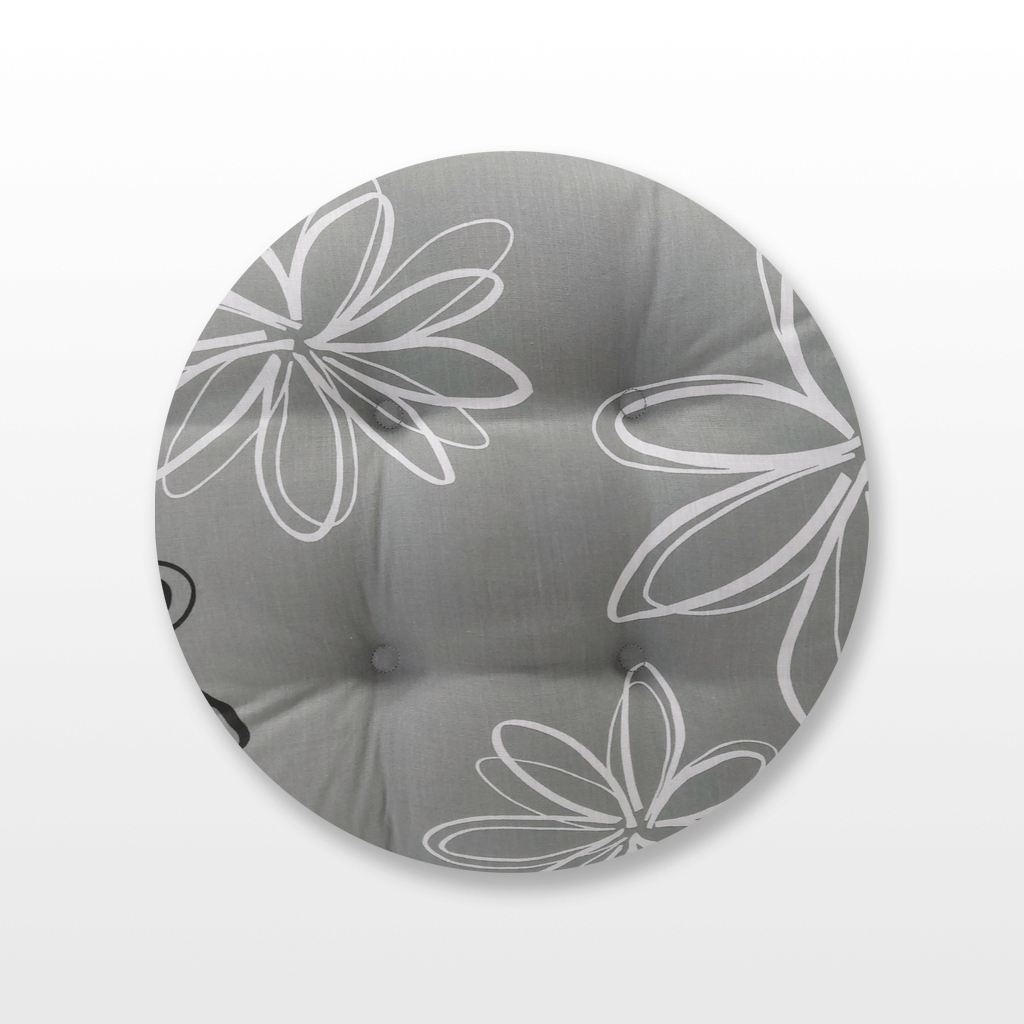 Kör Ülőpárna 40×40 Virágos Minta 2