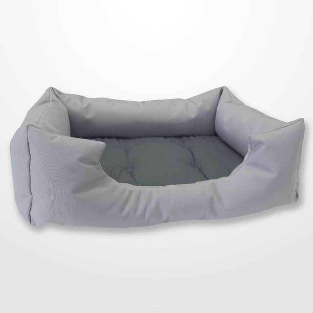 sütét - és világos szürke kutyafekhely