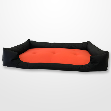 extra méretű kutyafekhely piros-fekete