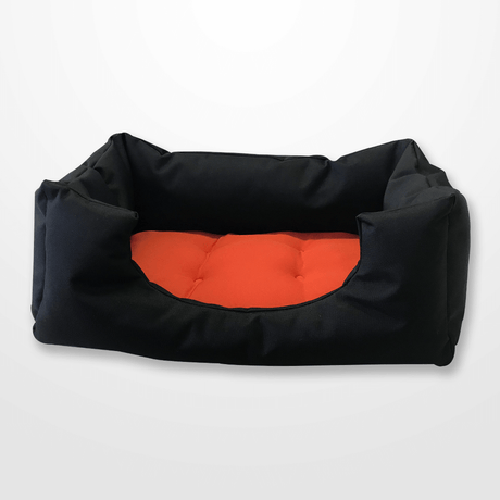 narancs és fekete színben kapható kutyafekhely