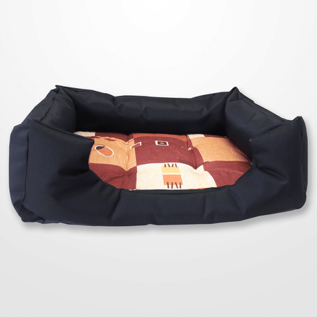 közepes kutyfekhely kockás mintázattal