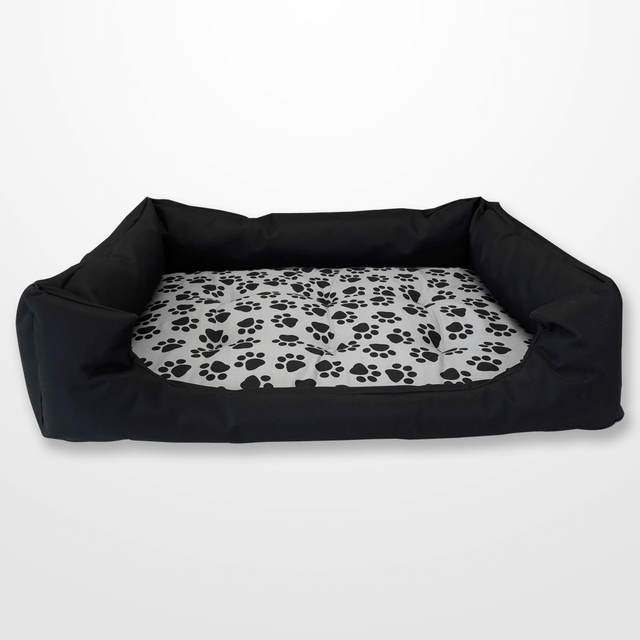 Kutyafekhely Nagy – Kéktappancsos 100% Pamut párnával