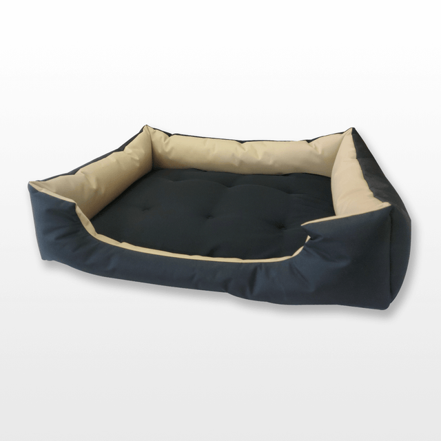 Kutyafekhely Nagy /Fekete - Bézs/ Fekete – uni párnával