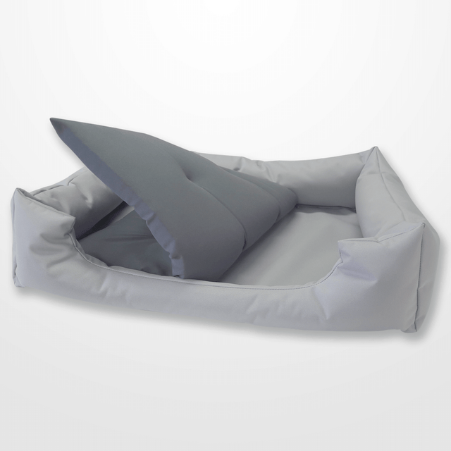 Kutyafekhely antracit párnával