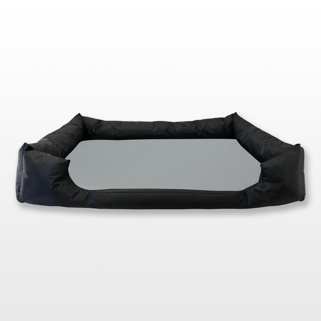 Kutyafekhely Extra – Szürke-Fekete PTP /vízlepergető/ párnával