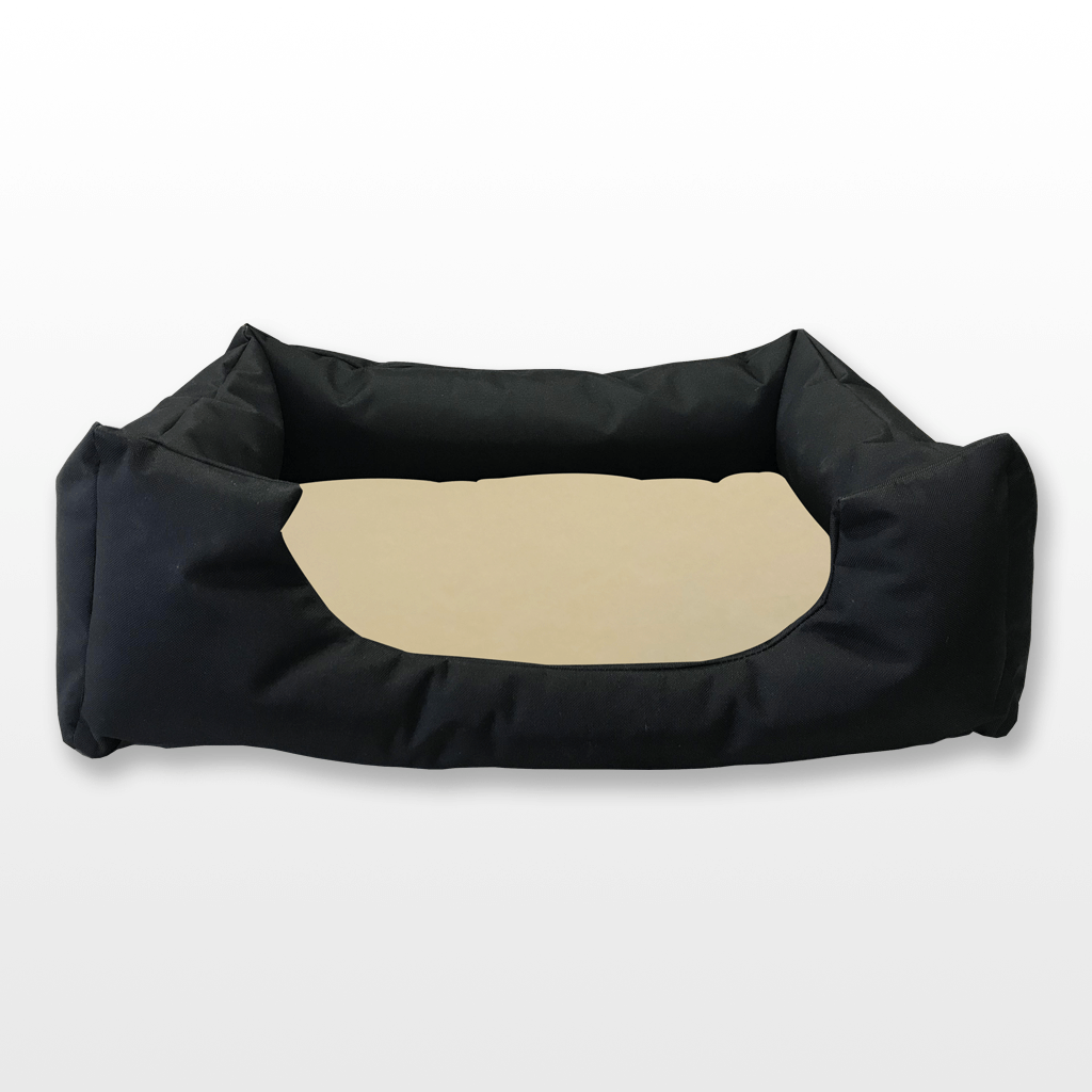 Kutyafekhely Közepes  – Bézs-Fekete PTP /vízlepergető/ párnával