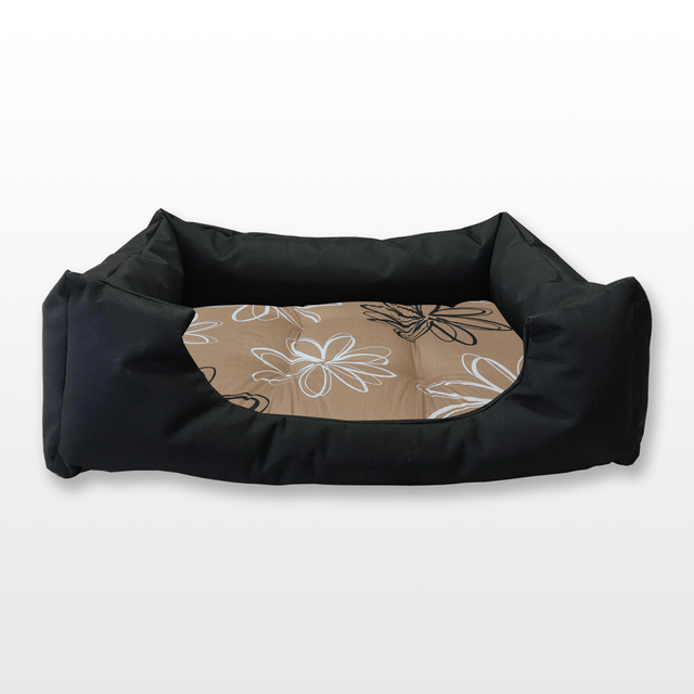 Kutyafekhely Közepes  – Virágos Minta 1 párnával