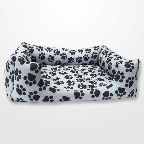 fekete-fehér tappancsos kutyafekhely