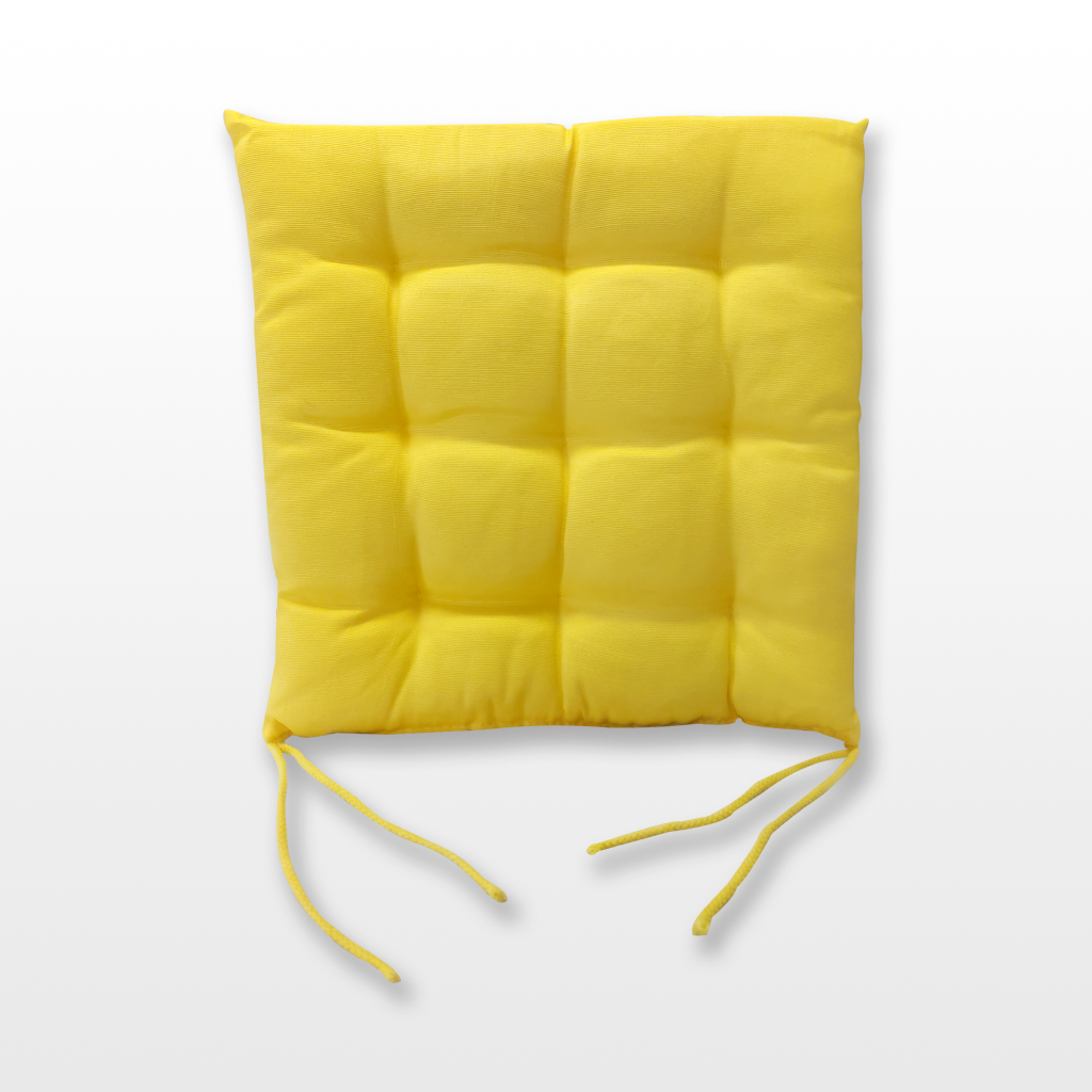 Ülőpárna 40×40 cm / YELLOW kötős