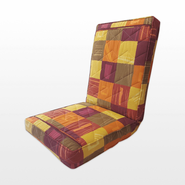 Vastag Ülőpárna Narancs-zöld