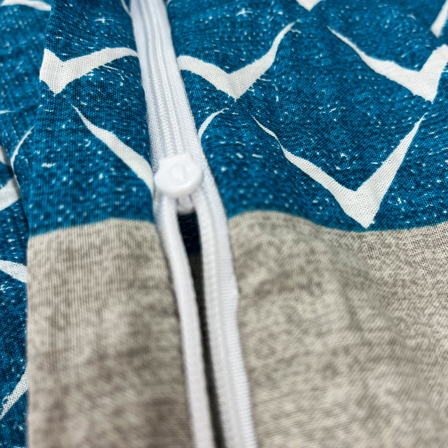 100% Pamut (Krepp) - 3 részes Ágynemű huzat garnitúra - Kék