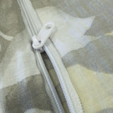 100% Pamut (Krepp) | 3 részes Ágynemű huzat garnitúra | Szürke - Zöld mintás