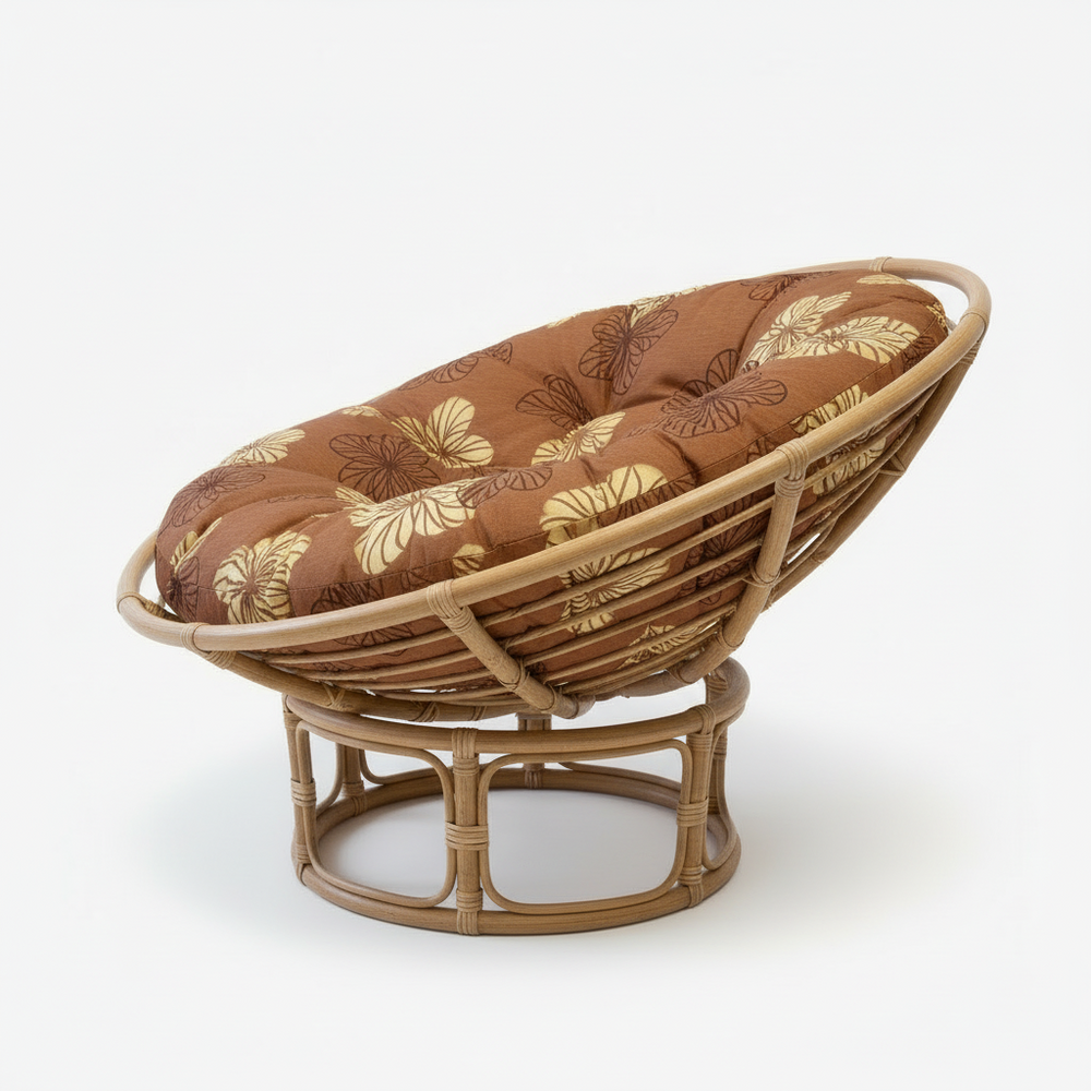 Papasan párna | 120 cm-es | Barnás virágos minta