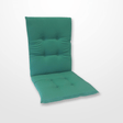 egyszínű zöld szék párna